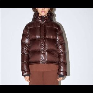 Aritzia Super World Super Puff Coffee Bean Size S